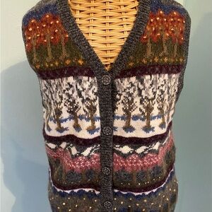 Northern Reflections Multicolor Knit Sweater Vest